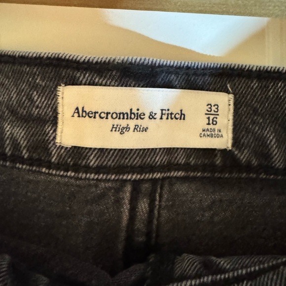 NWT Abercrombie & Fitch Denim Mini Skirt - Denim skirt - grey opulent,‎ size 16 - Picture 4 of 10